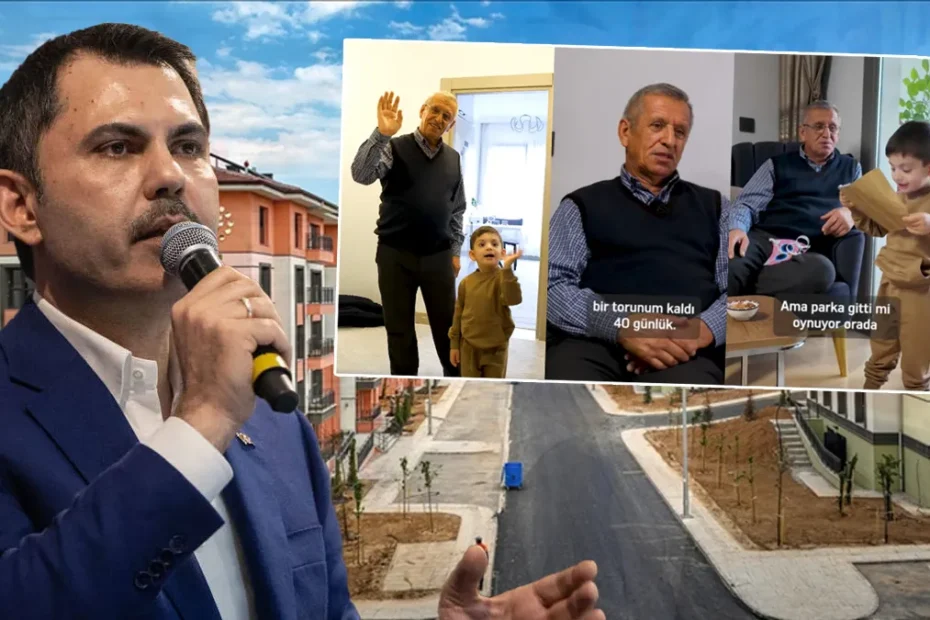 Enkazdan hayata 40 günlük torunuyla tutundu! Bakan Kurum'dan yeni yuvasına yerleşen dede-torun paylaşımı