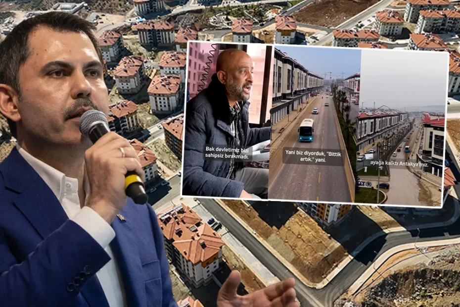 Bakan Kurum Antakyalı şoförün gözünden yeni Hatay'ı paylaştı: “Bittik denilen yerde ayağa kalktık”