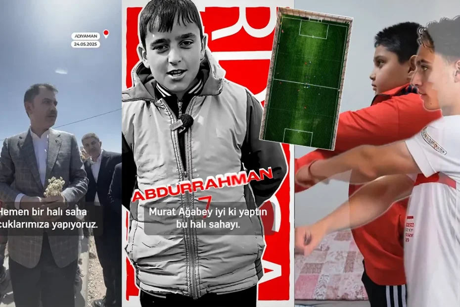 Depremzede çocuklar hayallerine kavuştu! Bakan Kurum: "Belki biri ay-yıldızlı formayı giyer"