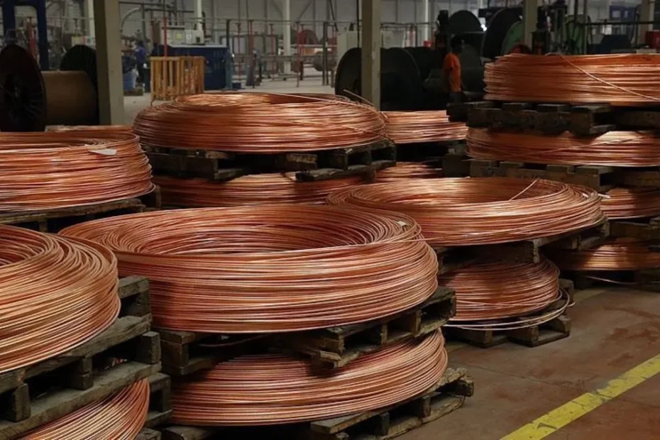 نمودار صعودی قیمت جهانی مس، نشان‌دهنده رونق اقتصادی و فرصت‌های سرمایه‌گذاری در بازار لیر ترکیه.